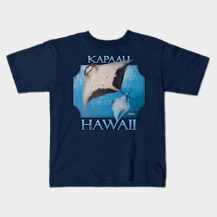 Kapaau Hawaii Manta Rays Sea Rays Ocean Kids T-Shirt